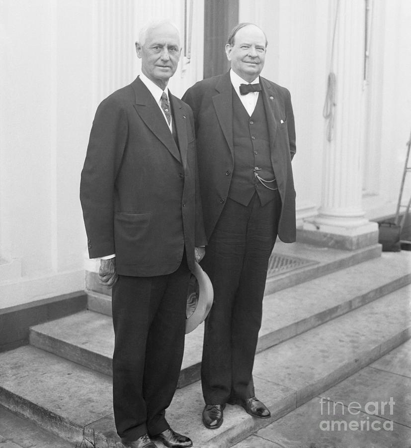 William G. Conley And Henry D. Hatfield Photograph by Bettmann