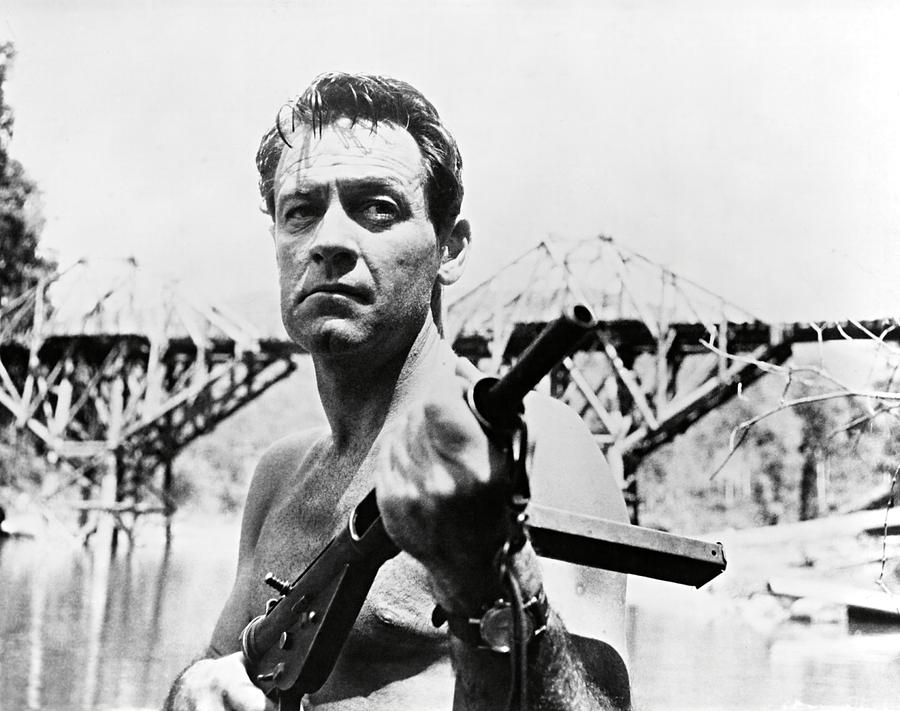 WILLIAM HOLDEN in THE BRIDGE ON THE RIVER KWAI -1957-. Photograph by Album