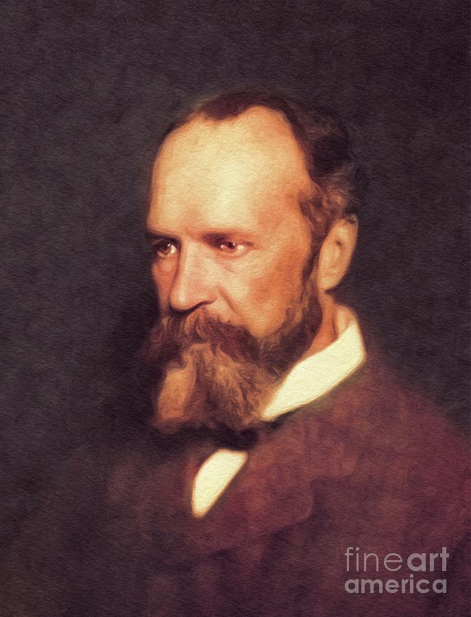 William James, Literary Legend Painting by Esoterica Art Agency