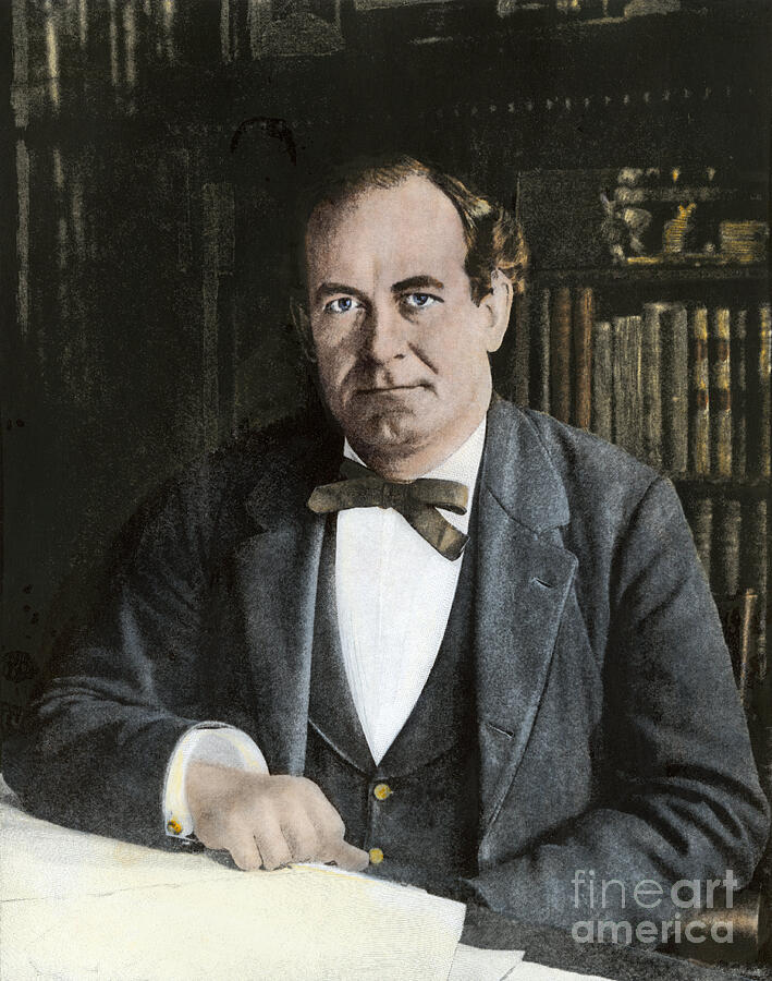 William Jennings Bryan, About 1890, In Lincoln, Nebraska Drawing by ...