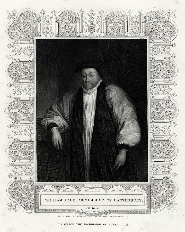 William Laud, Archbishop Of Canterbury Drawing by Print Collector