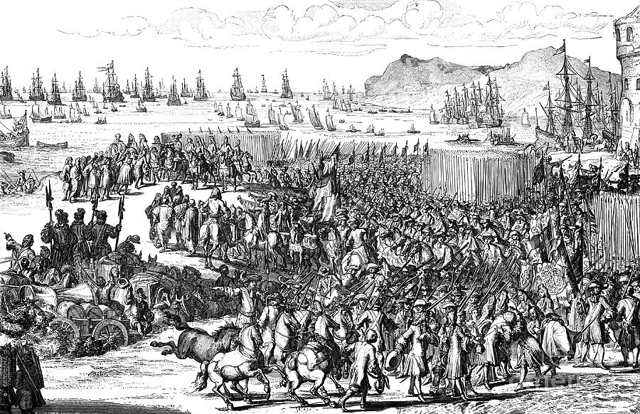 William Of Orange Landing With His Army Drawing by Print Collector