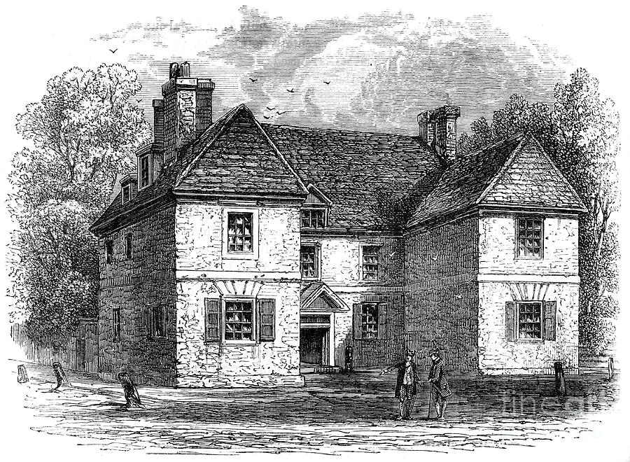 William Penns House, Philadelphia Drawing by Print Collector