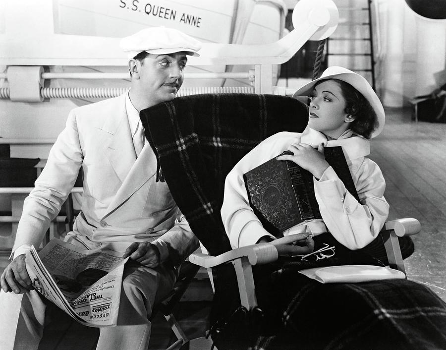 WILLIAM POWELL and MYRNA LOY in LIBELED LADY -1936-. Photograph by Album