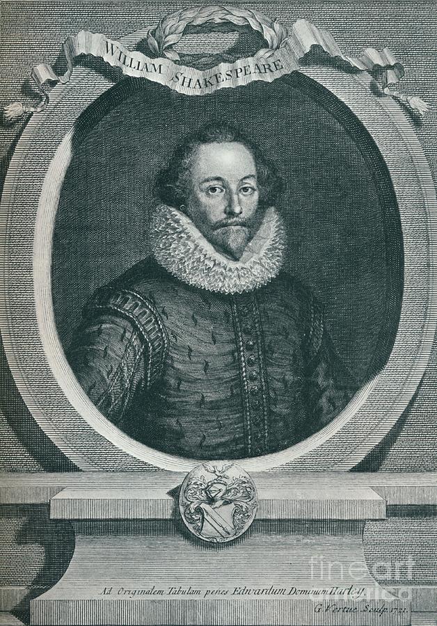 William Shakespeare 1564-1616, English Drawing by Print Collector