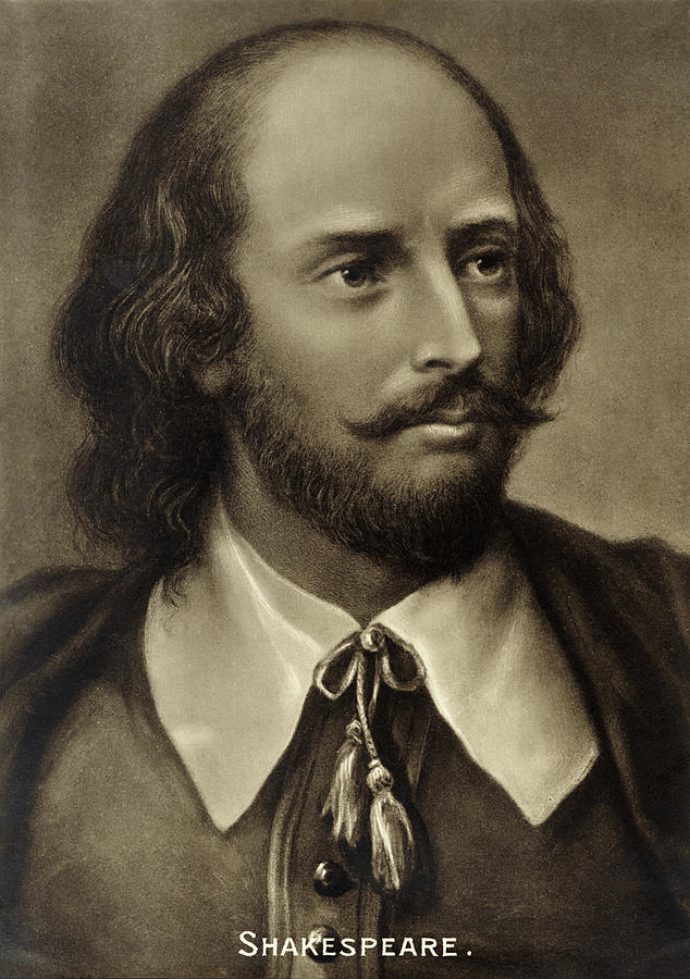 Portrait Painting - William Shakespeare Portrait English by English School