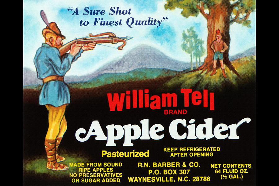 William Tell Apple Cider Painting by Unknown