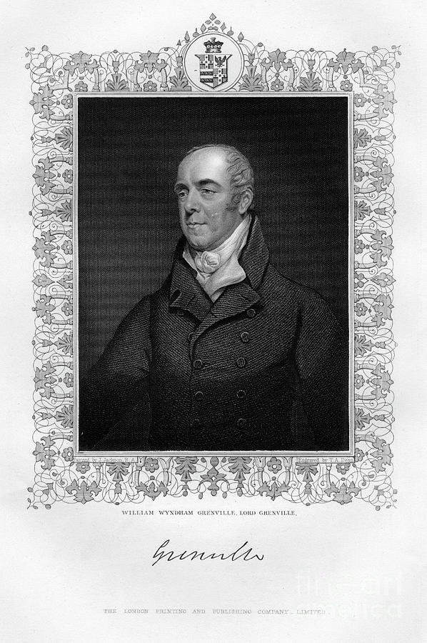 William Wyndham Grenville 1759-1834 Drawing by Print Collector
