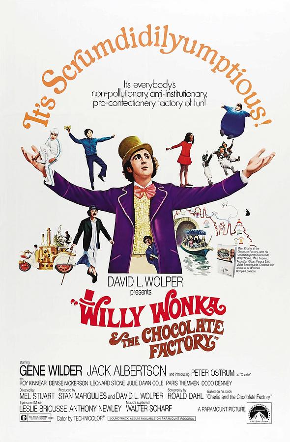 Willy Wonka And The Chocolate Factory -1971-. Photograph by Album