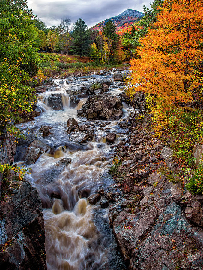 Fall Photograph - Wilmington Ausable River by Mark Papke
