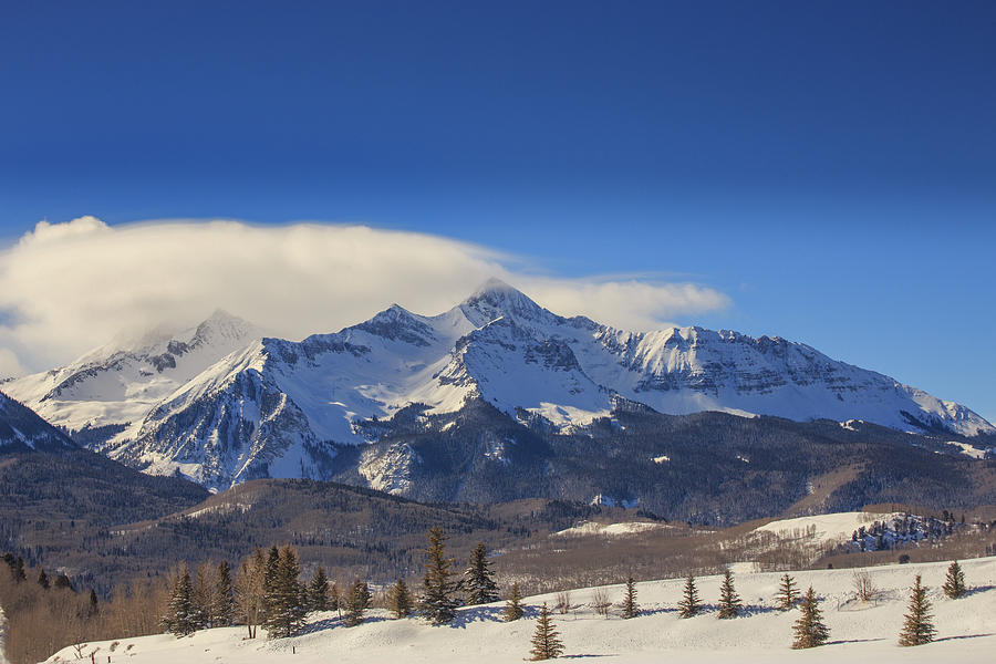 Wilson Peak In All Its Winter Glory Photograph