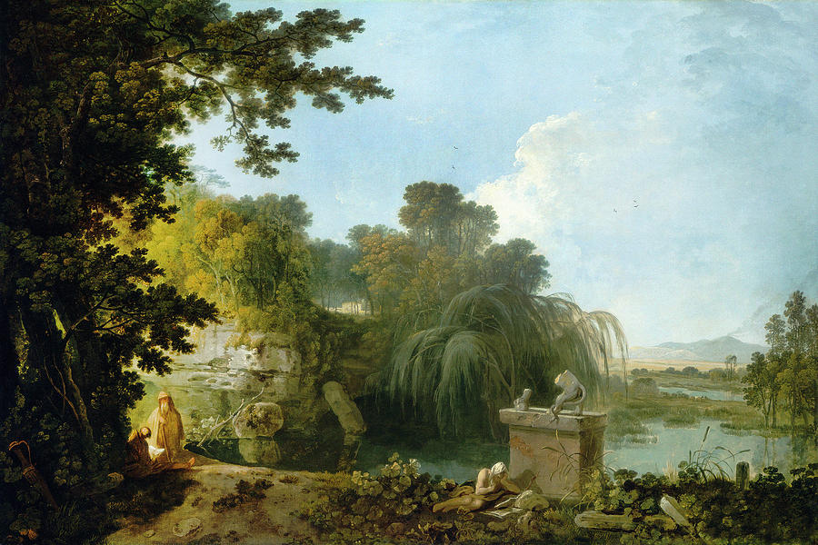 Solitude, C1762-70 Painting by Richard Wilson Solitude, C1762-70 Painting by Richard Wilson