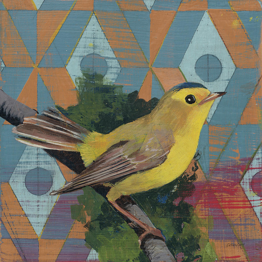 Animal Painting - Wilsons Warbler by Kathrine Lovell