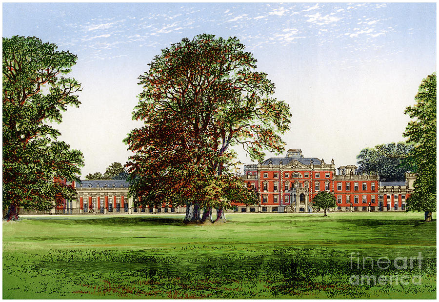 Wimpole Hall, Cambridgeshire, Home Drawing by Print Collector