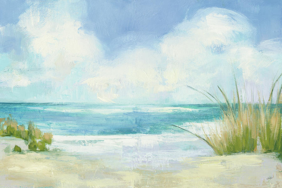 Beaches Painting - Wind And Waves I by Julia Purinton Beaches Painting - Wind And Waves I by Julia Purinton