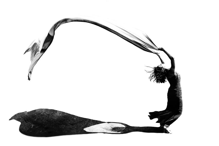 Black And White Photograph - Wind Dancer by Tina Kim
