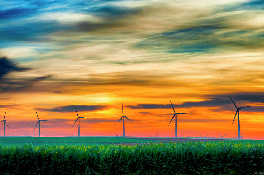 Wind Energy Sunrise by Dee Browning Wind Energy Sunrise by Dee Browning