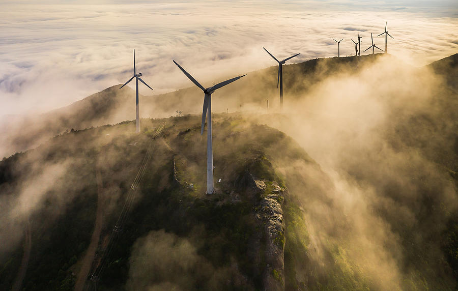 Landscape Photograph - Wind Farm by Liaoyuhan