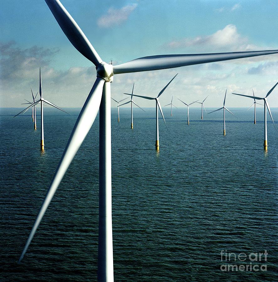 Wind Farm Photo Photograph by Unknown