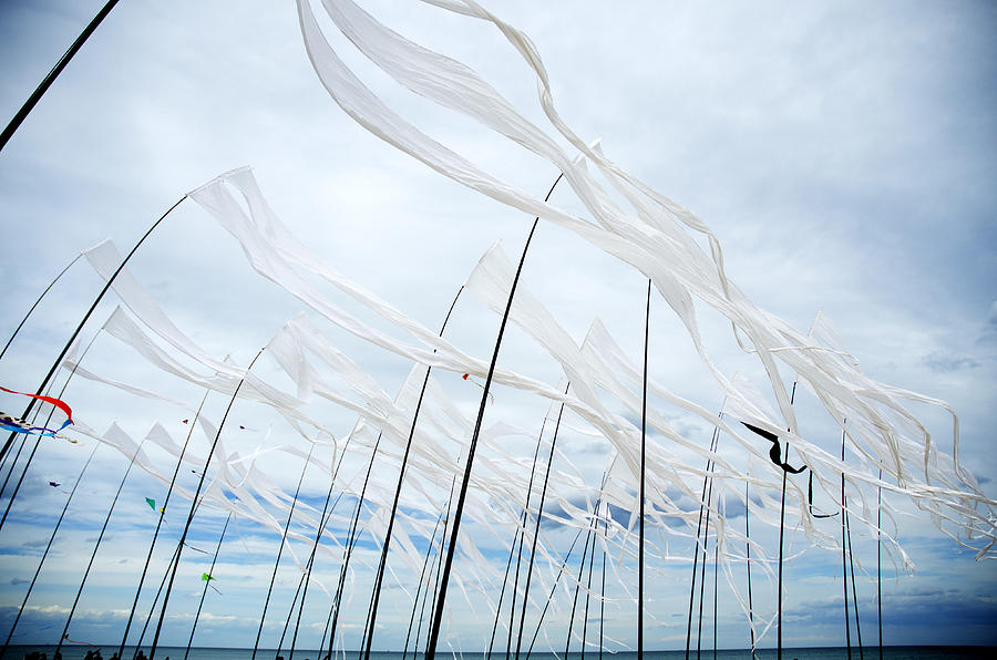Flag Photograph - Wind by Gusbo