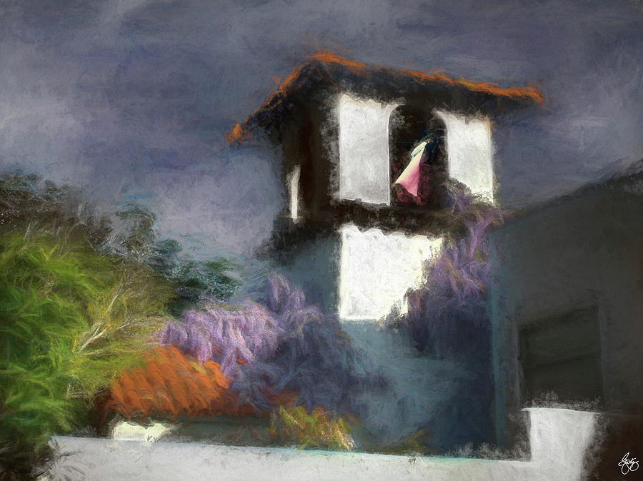 Wisteria Photograph - Wind In The Tower Washline by Wayne King Wisteria Photograph - Wind In The Tower Washline by Wayne King