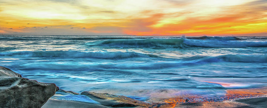 Wind N Sea Sunset Flow Photograph by Local Snaps Photography