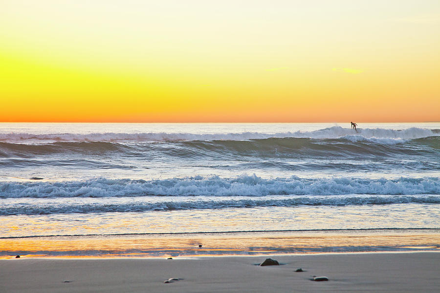 Wind n Sea Sunset Surfer Photograph by Catherine Walters