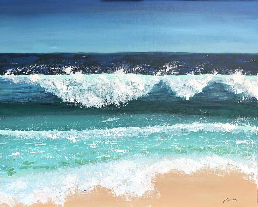 Wind On The Ocean Painting By Jennifer Richardson - Fine Art America