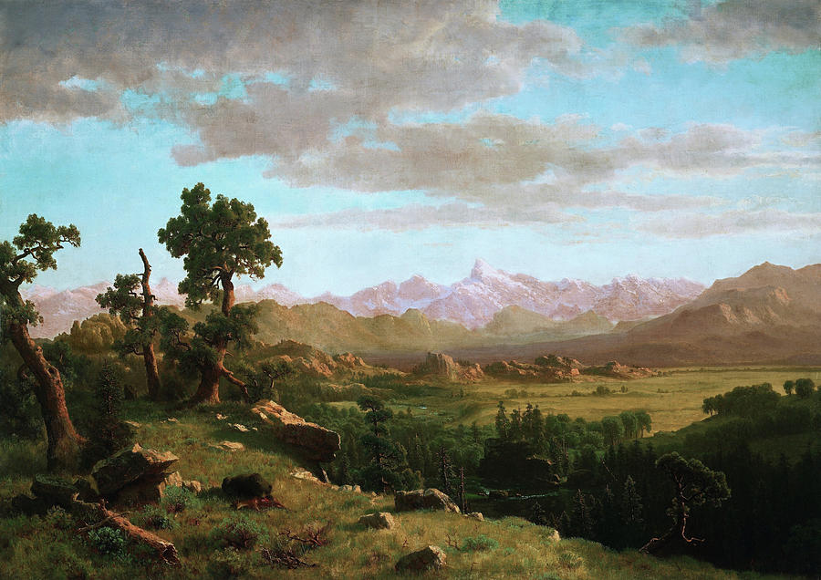 Albert Bierstadt Painting - Wind River Country - Digital Remastered Edition by Albert Bierstadt Albert Bierstadt Painting - Wind River Country - Digital Remastered Edition by Albert Bierstadt