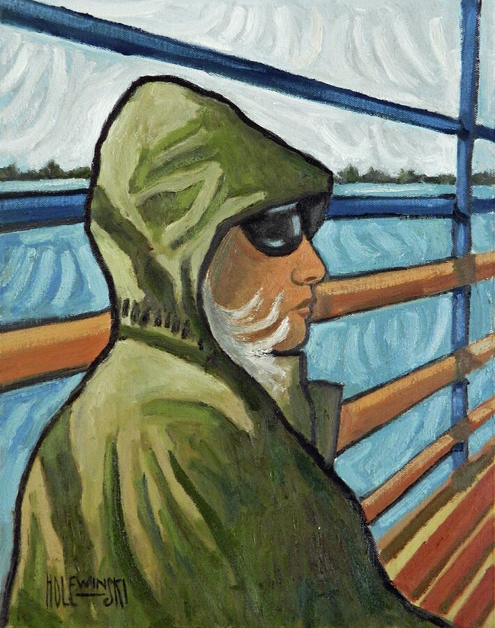 Portrait Painting - Wind by Robert Holewinski Portrait Painting - Wind by Robert Holewinski