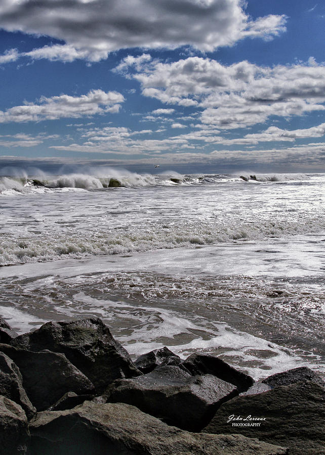 Wind Swept Waves Photograph by John Loreaux