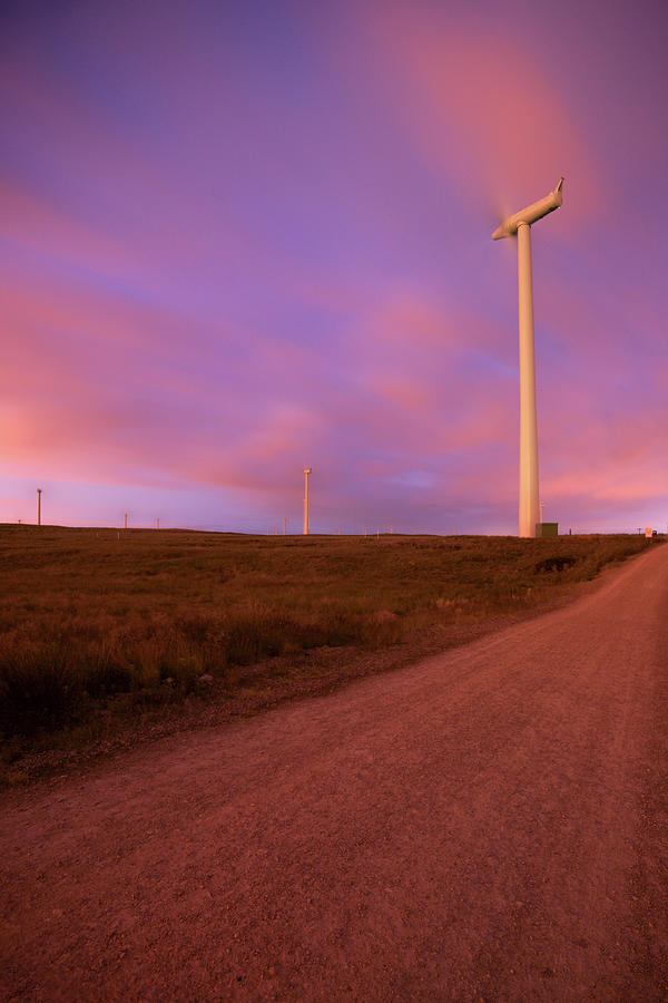 Wind Turbines At Night Photograph by Photography By Spencer Bowman