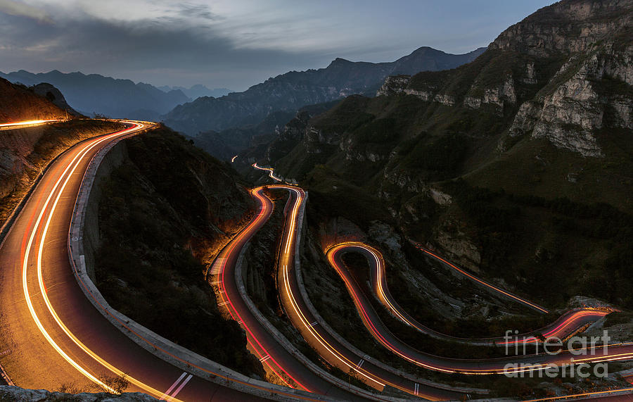 Winding Road With Hairpin Bends Photograph by Wenjie Dong