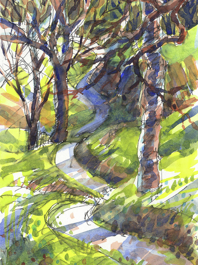 Winding Trail Painting by Judith Kunzle Winding Trail Painting by Judith Kunzle