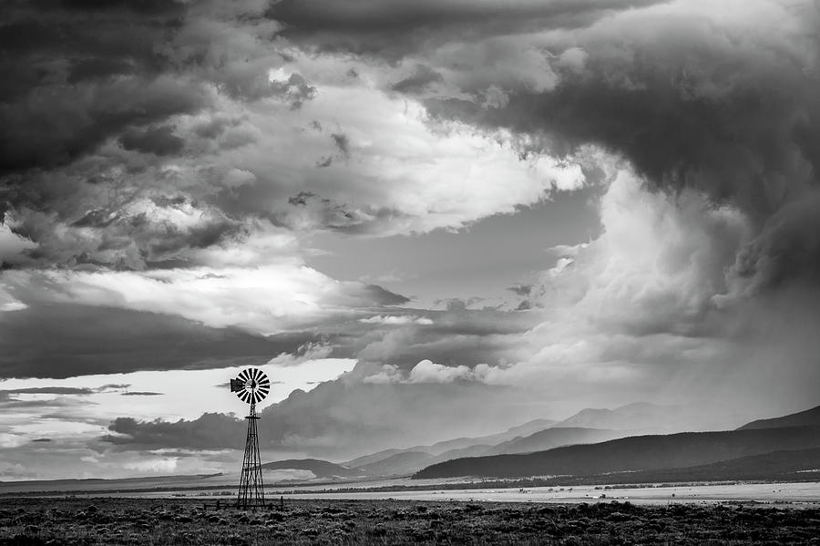 Black And White Photograph - Windmill 12 by Dan Ballard