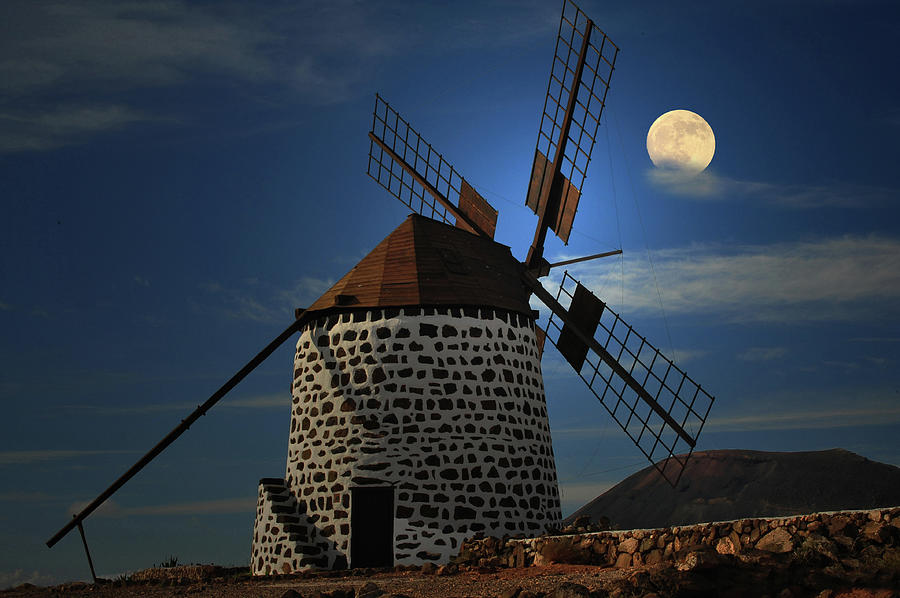 Windmill Against Sky Photograph by Ernie Watchorn