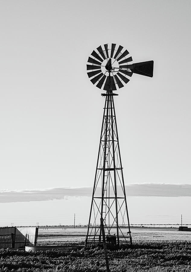 Windmill #blackandwhite Photograph by Andrea Anderegg