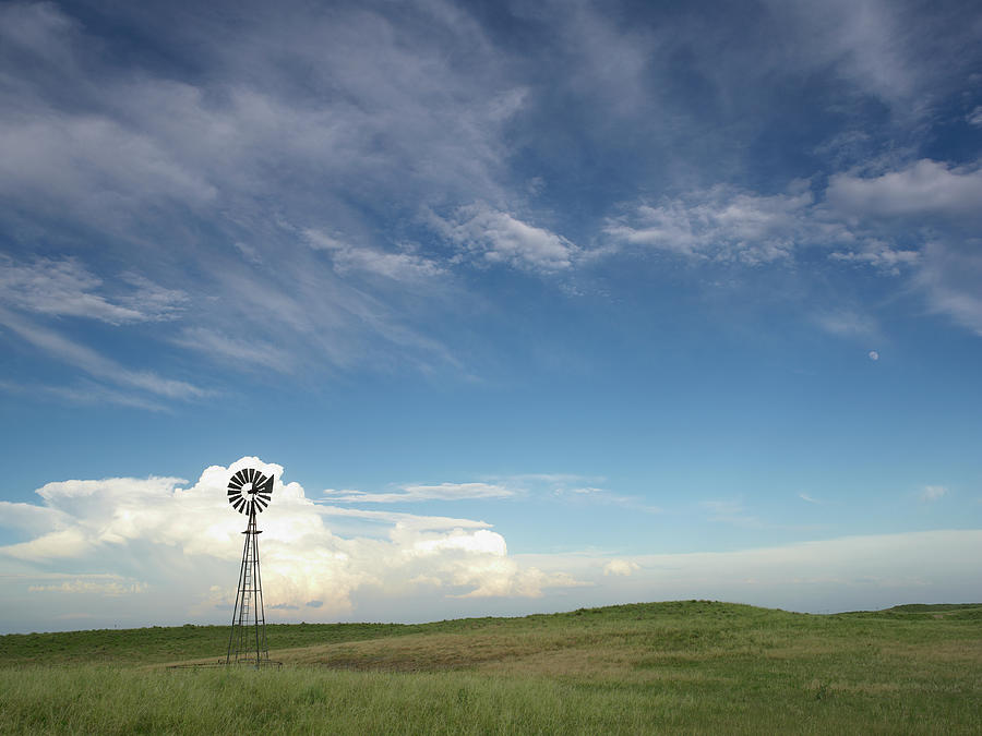 Windmill In Field Photograph by John Kelly