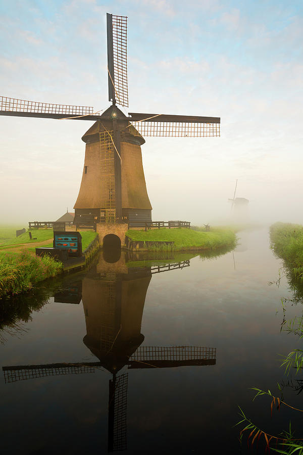 Windmill In The Mist Photograph by Jacobh