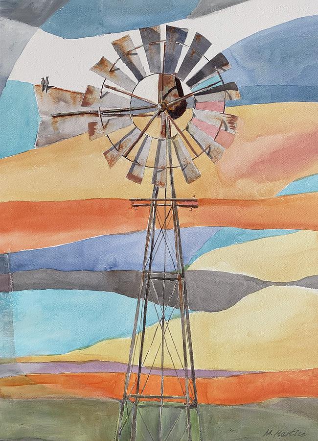 Windmill  Painting by Mike Martin
