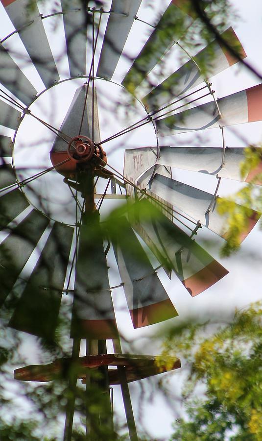 Windmill through the Trees Photograph by Lois Tomaszewski