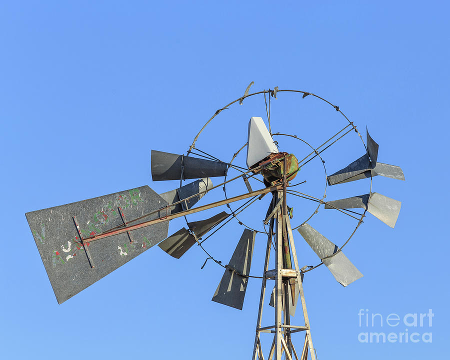 Windmill Weathervane Photograph by Edward Fielding
