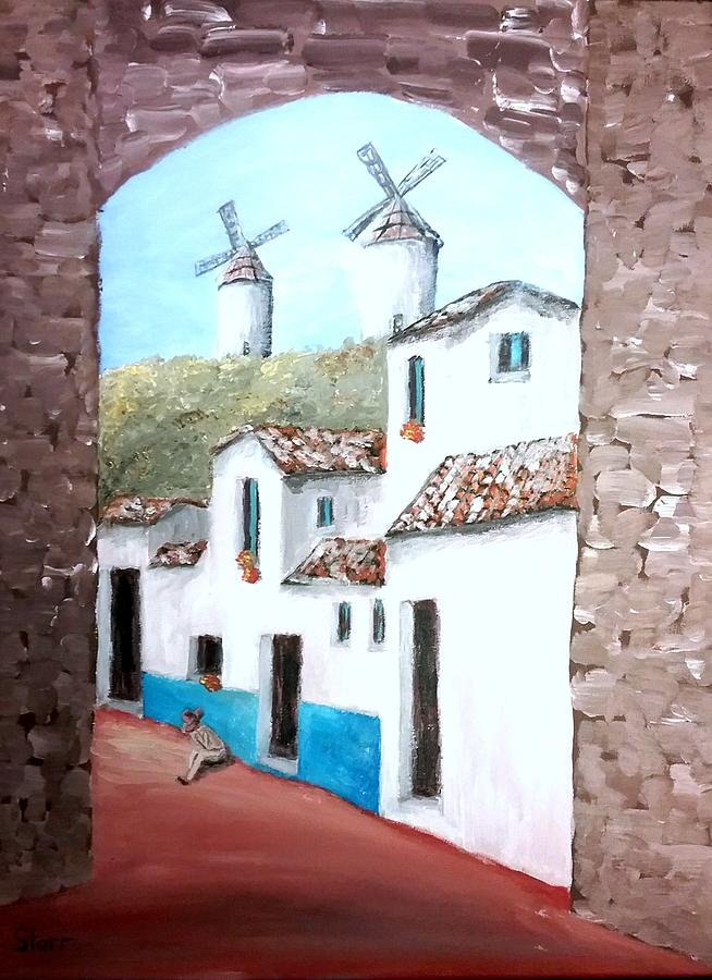 Windmills Painting