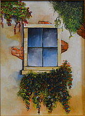 Window and Flowers Photograph by Martin Schmidt