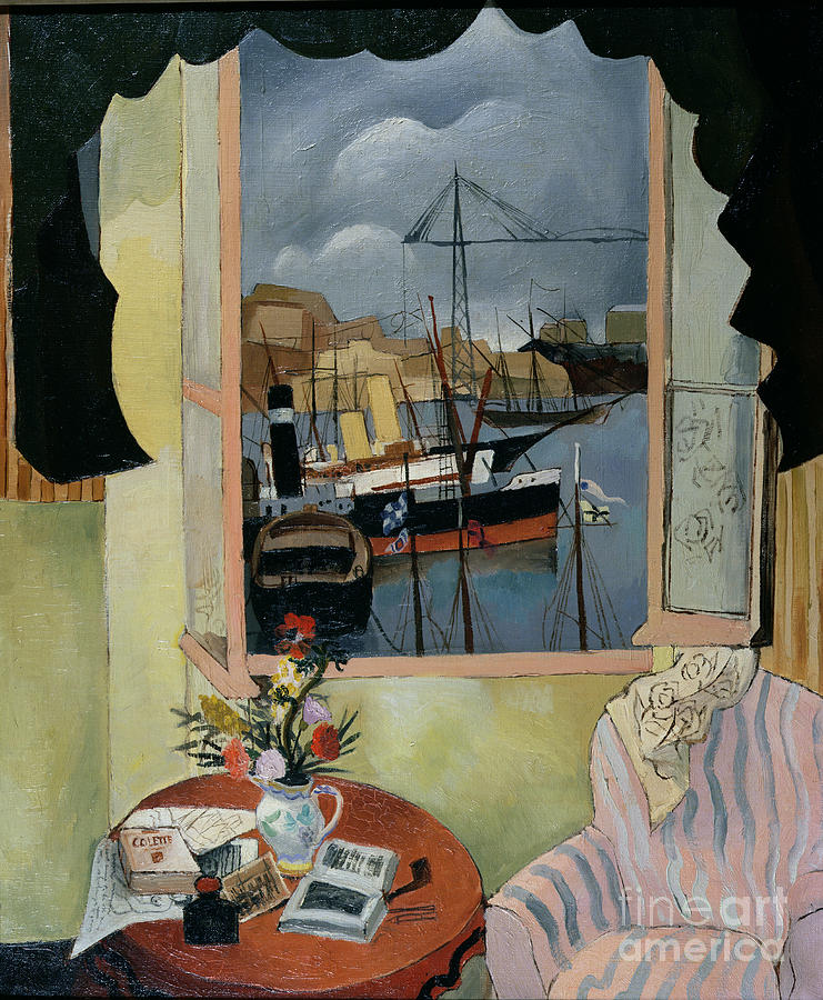 Christopher Wood Painting - Window At Marseilles, 1927 by Christopher Wood