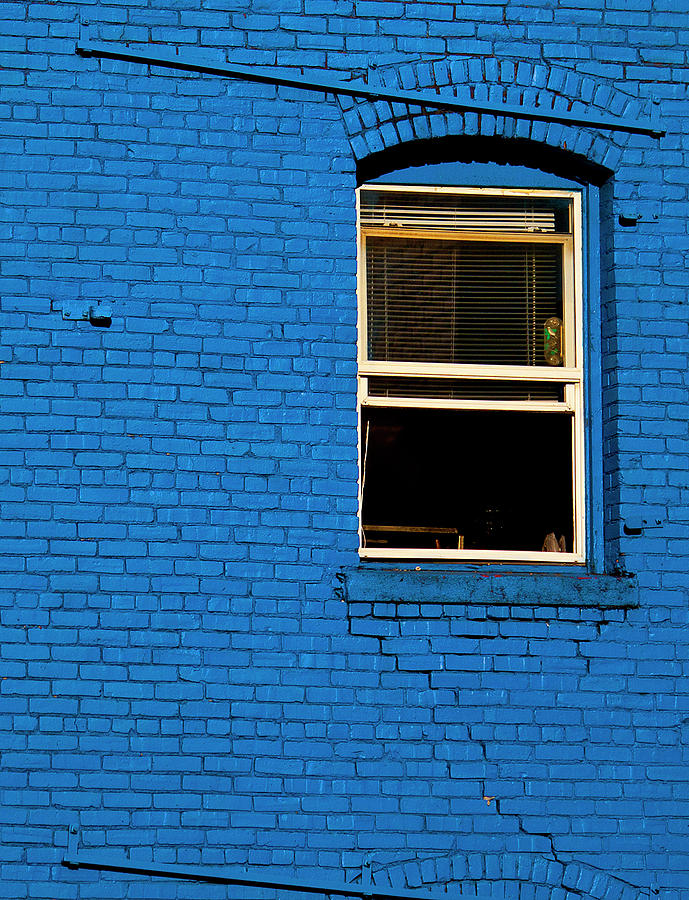 Window In Blue Photograph by Gary Hughes