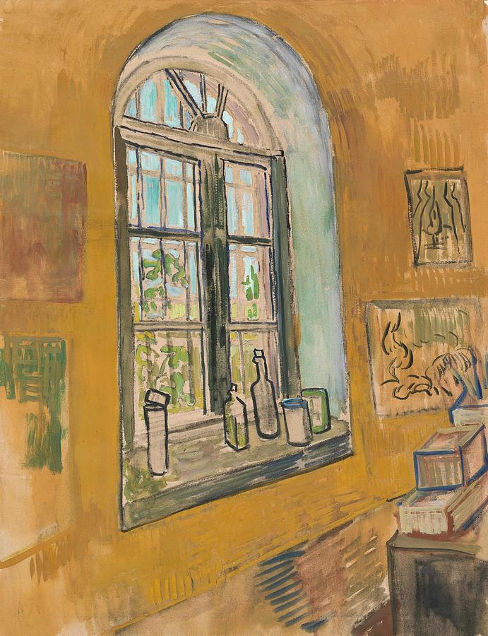 Window in the Studio. Painting by Vincent van Gogh -1853-1890-