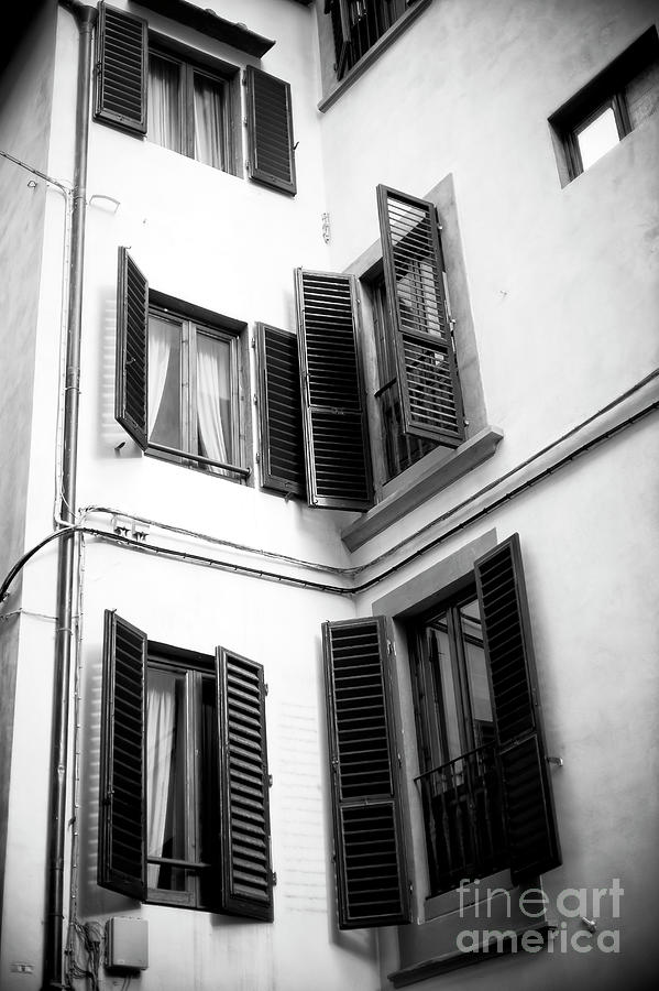 Window Sizes in Florence Photograph by John Rizzuto