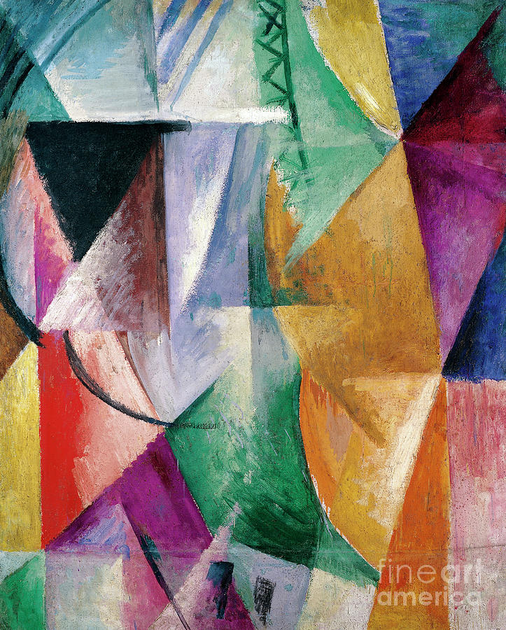 Window, Study For Three Windows, 1912 Painting by Robert Delaunay