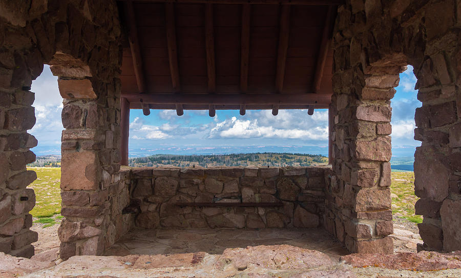Window View - CCC Lookout- Cedar Breaks - Utah Photograph by Debra Martz